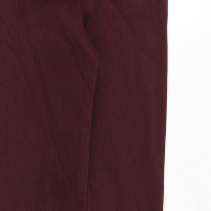 Marks and Spencer Womens Red Cotton Jegging Jeans Size 6 Regular