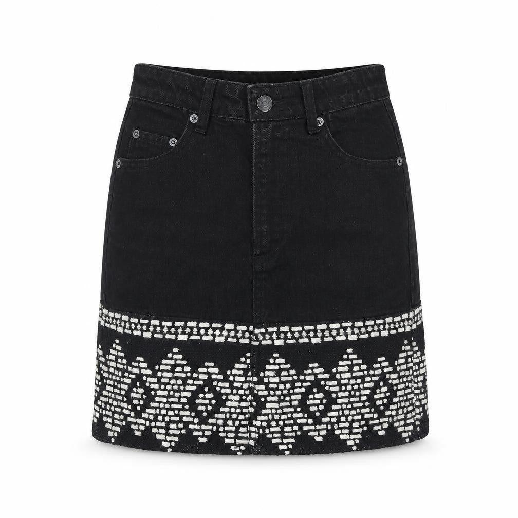 Womens UK Size 6 Stradivarius A-Line Denim Skirt