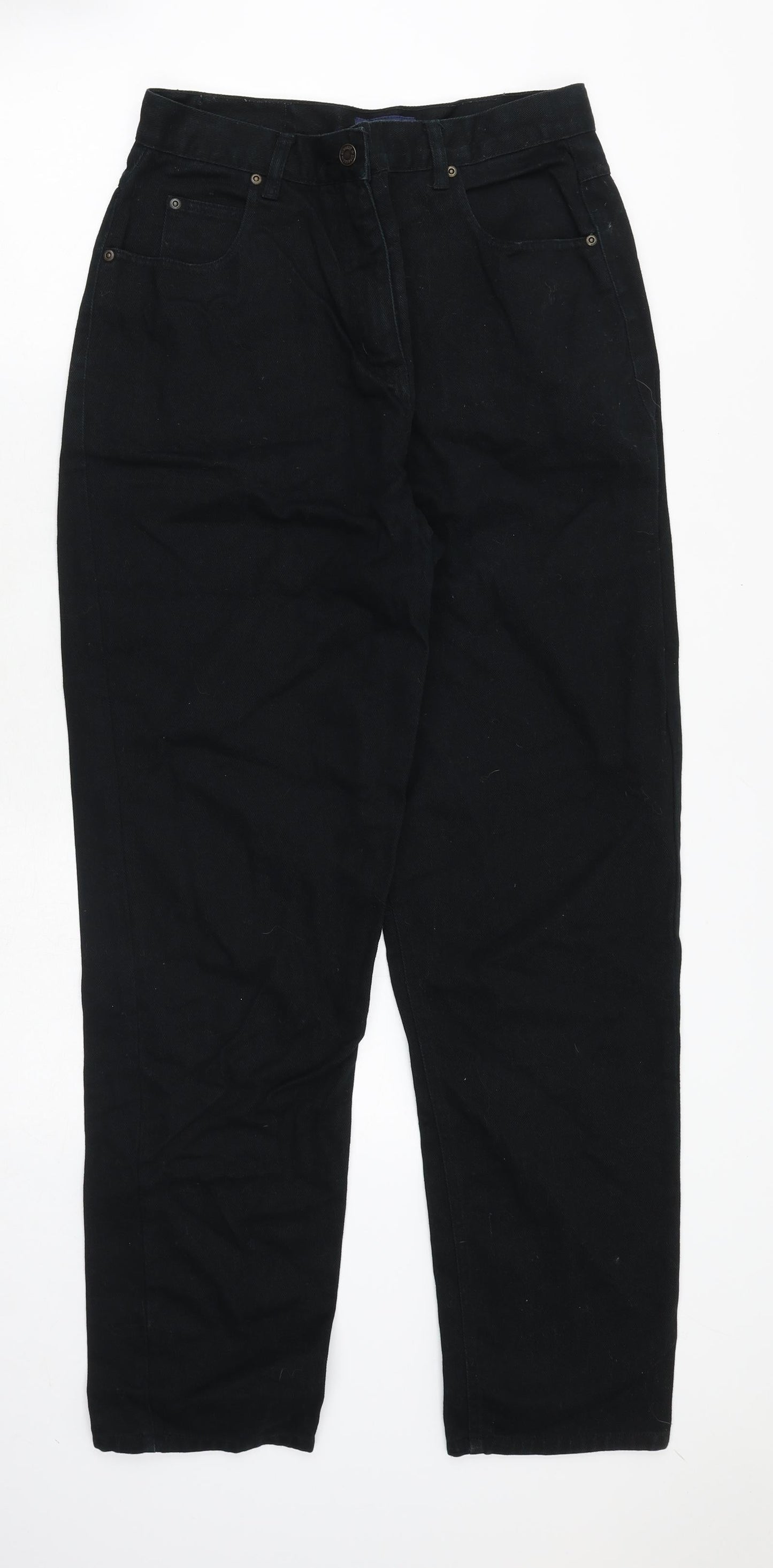 Brooker Womens Black Cotton Skinny Jeans Size 14 Regular Zip