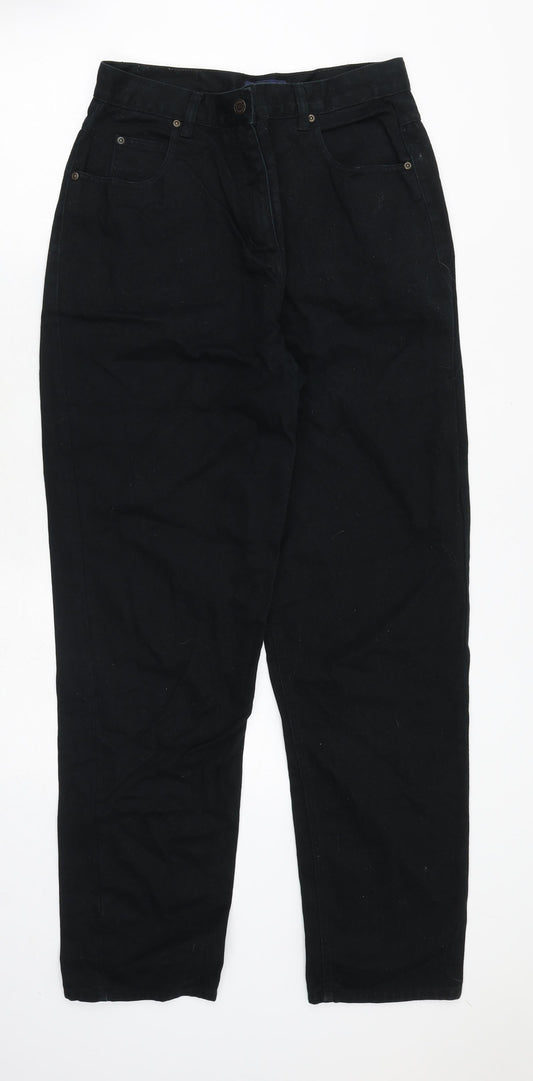 Brooker Womens Black Cotton Skinny Jeans Size 14 Regular Zip