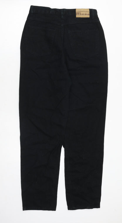 Brooker Womens Black Cotton Skinny Jeans Size 14 Regular Zip