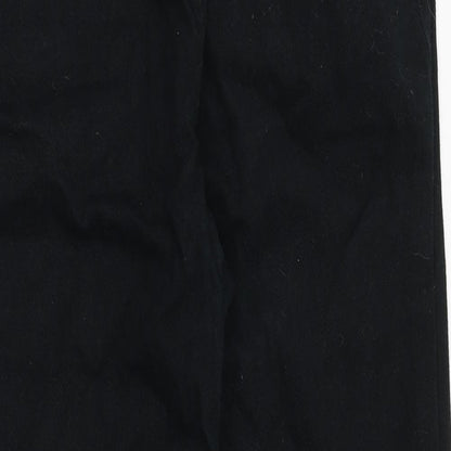 Brooker Womens Black Cotton Skinny Jeans Size 14 Regular Zip