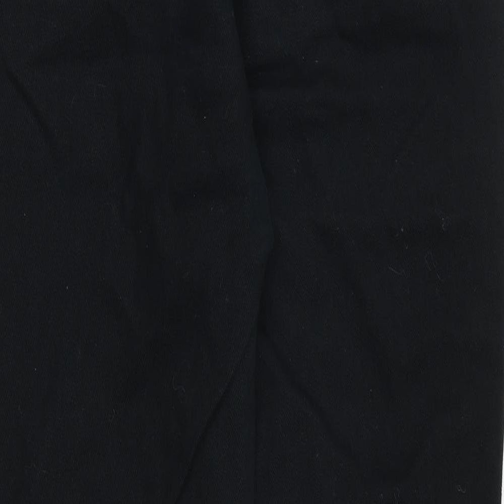 Brooker Womens Black Cotton Skinny Jeans Size 14 Regular Zip