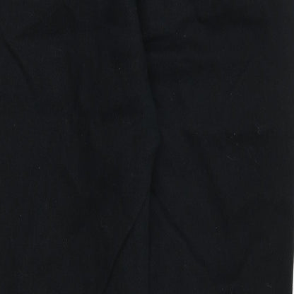 Brooker Womens Black Cotton Skinny Jeans Size 14 Regular Zip