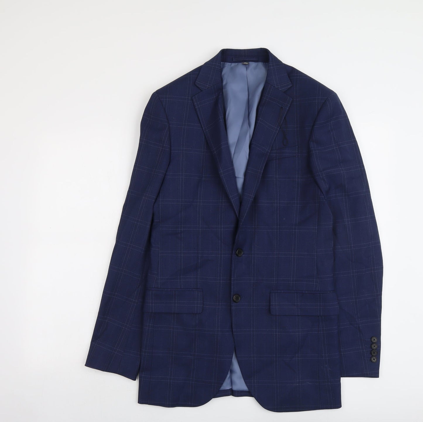 Mens UK Size 38 Marks and Spencer Regular Blue Suit Jacket