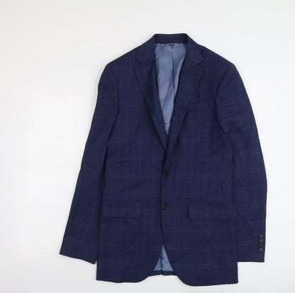 Mens UK Size 38 Marks and Spencer Regular Blue Suit Jacket