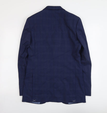 Mens UK Size 38 Marks and Spencer Regular Blue Suit Jacket