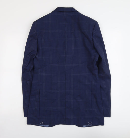 Mens UK Size 38 Marks and Spencer Regular Blue Suit Jacket