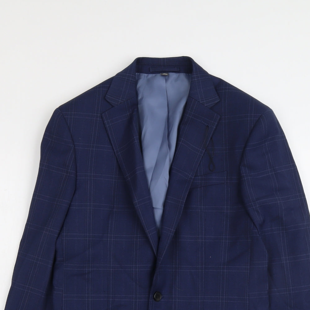 Mens UK Size 38 Marks and Spencer Regular Blue Suit Jacket