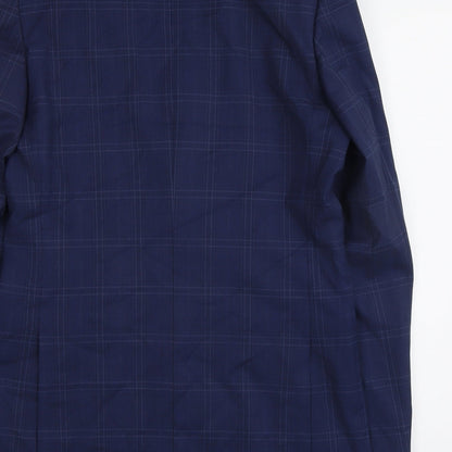 Mens UK Size 38 Marks and Spencer Regular Blue Suit Jacket