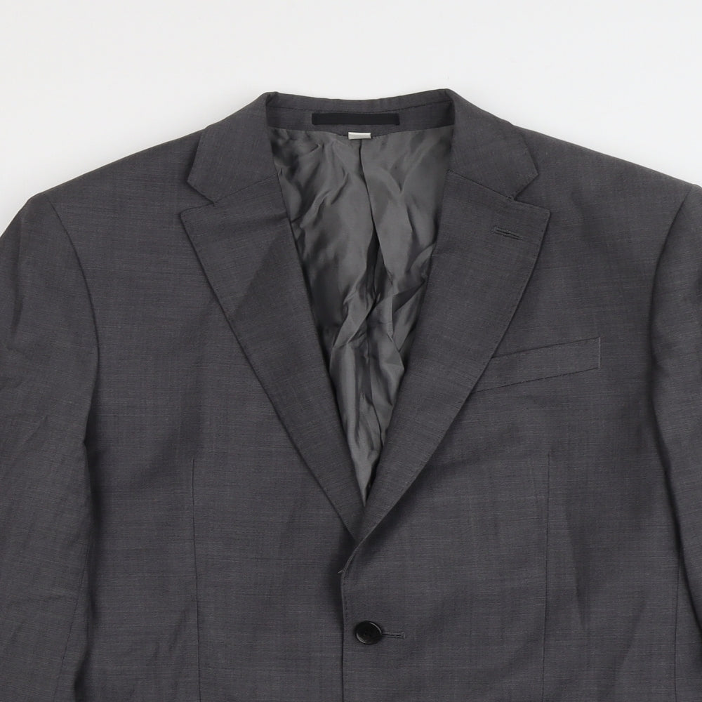 Mens UK Size 40 Marks and Spencer Regular Grey Suit Jacket