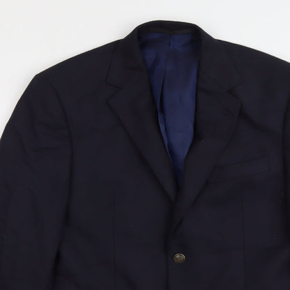 Mens UK Size 38 Marks and Spencer Regular Blue Suit Jacket