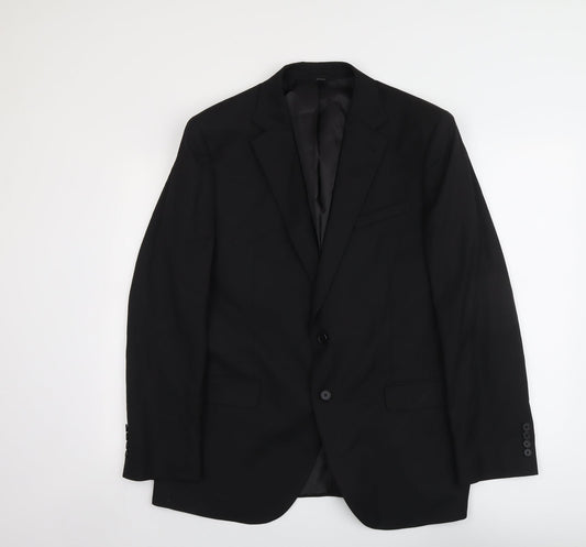 Mens UK Size 42 Marks and Spencer Regular Black Suit Jacket