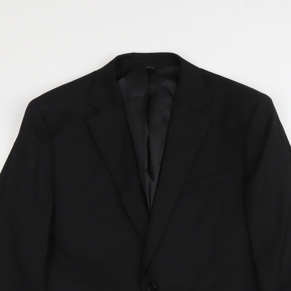 Mens UK Size 42 Marks and Spencer Regular Black Suit Jacket