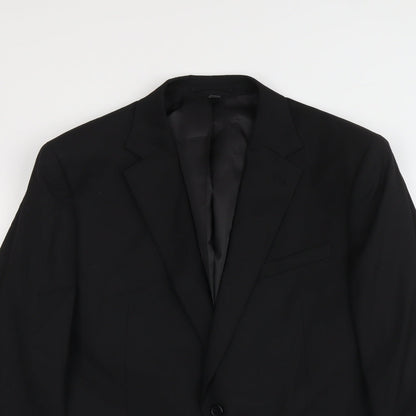 Mens UK Size 42 Marks and Spencer Regular Black Suit Jacket