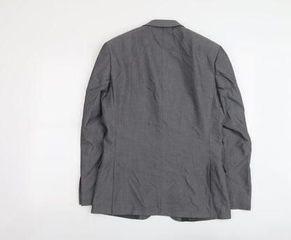 Mens UK Size 38 Red Herring Regular Grey Suit Jacket
