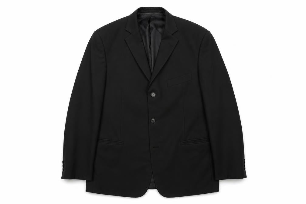 Marks and Spencer Mens Black Polyester Jacket Suit Jacket Size 42 Regular