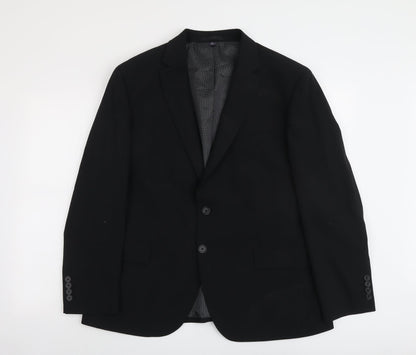 Mens UK Size 44 Marks and Spencer Regular Black Suit Jacket