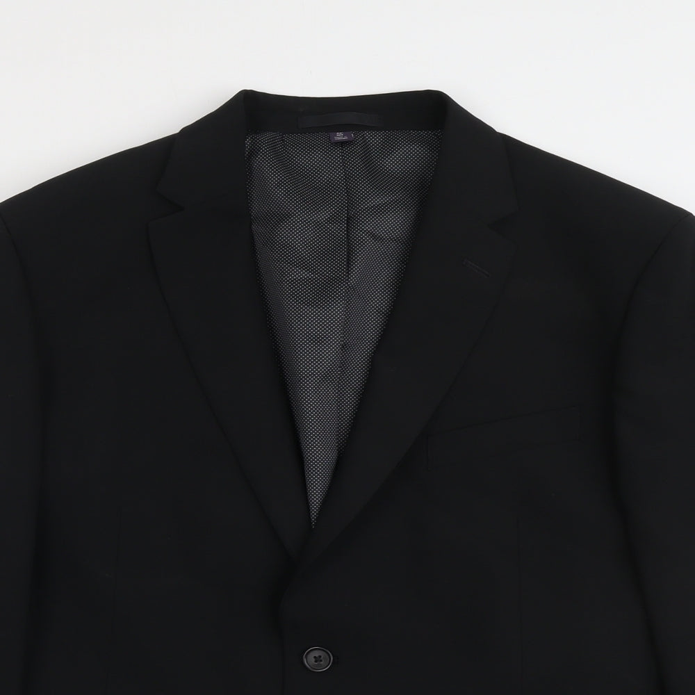 Mens UK Size 44 Marks and Spencer Regular Black Suit Jacket