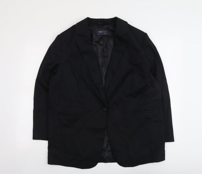 Marks and Spencer Womens Black Lyocell Jacket Suit Jacket Size 14