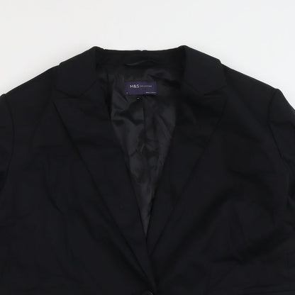 Marks and Spencer Womens Black Lyocell Jacket Suit Jacket Size 14