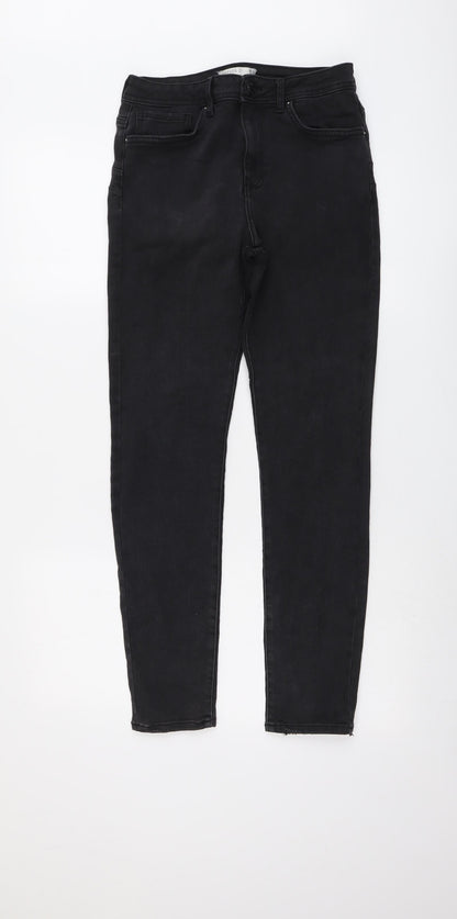 FOREVER 21 Womens Grey Cotton Skinny Jeans Size 27 in L28 in Regular Button