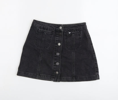 Womens UK Size 6 Topshop Mini Denim Skirt