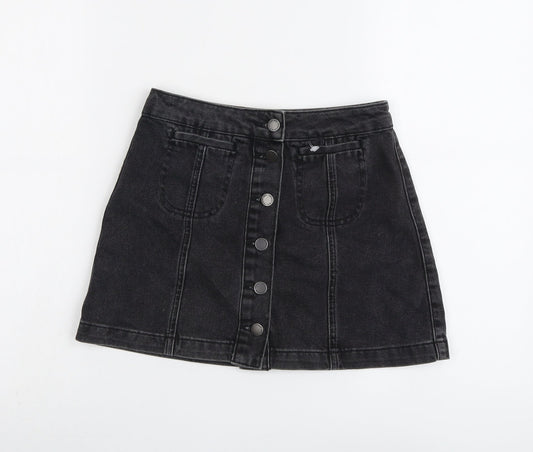 Womens UK Size 6 Topshop Mini Denim Skirt