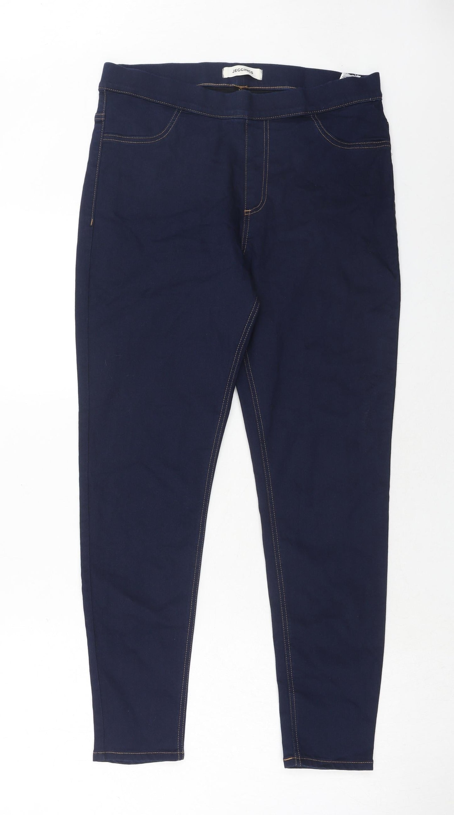 Womens UK Size 14 Marks and Spencer Regular Fit Jegging Blue Jeans