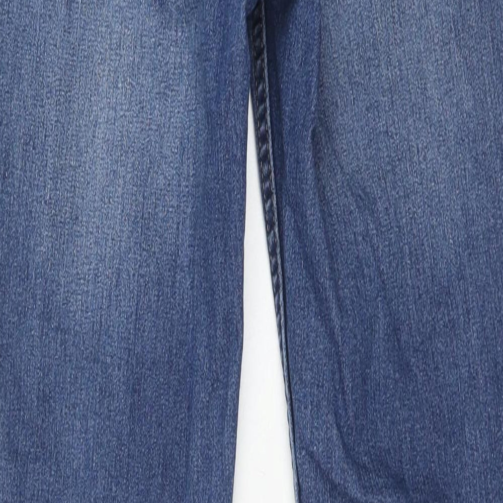 H7m Womens Blue Cotton Skinny Jeans Size 8 Regular Zip