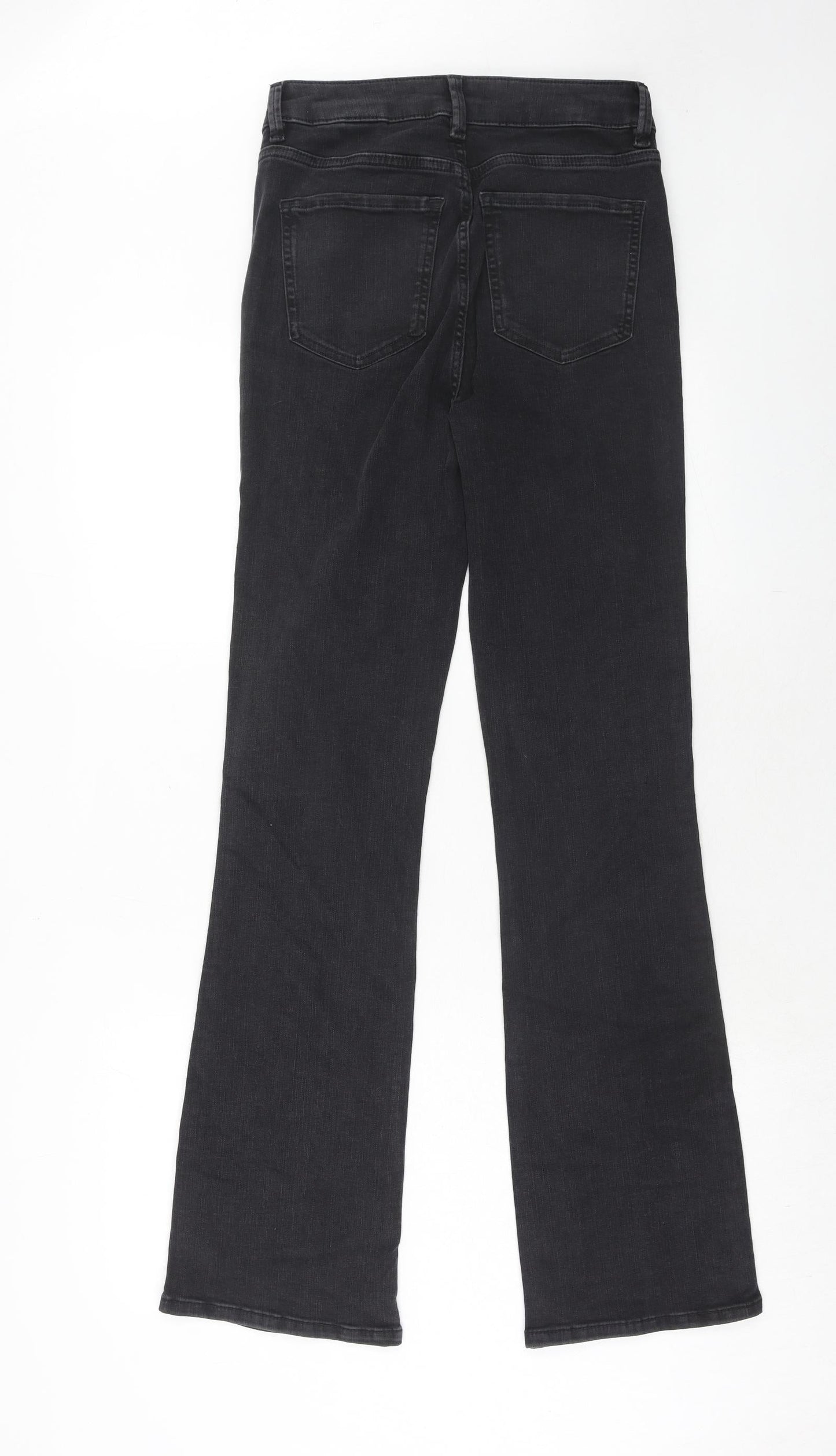 Womens UK Size 8 Marks and Spencer Regular Fit Straight Black Jeans