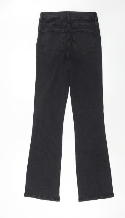 Womens UK Size 8 Marks and Spencer Regular Fit Straight Black Jeans
