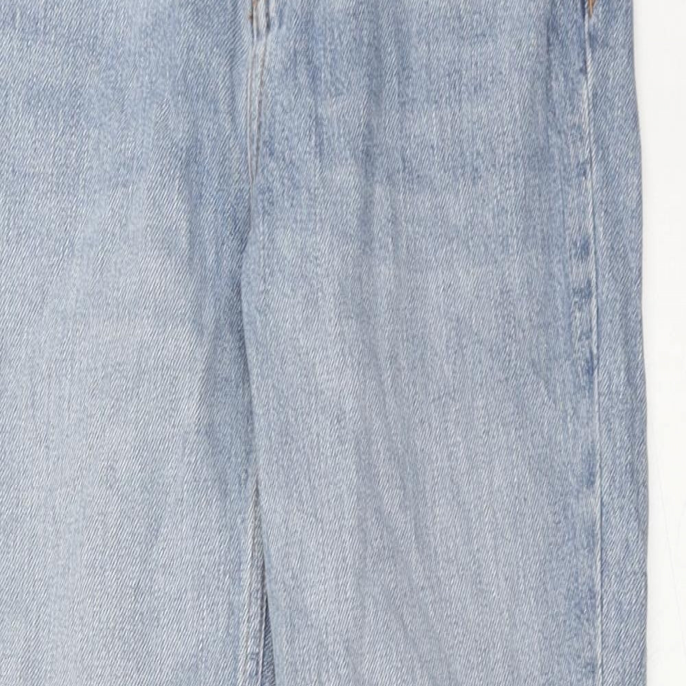 Topshop Womens Blue Cotton Skinny Jeans Size 28 L30 in Regular Zip
