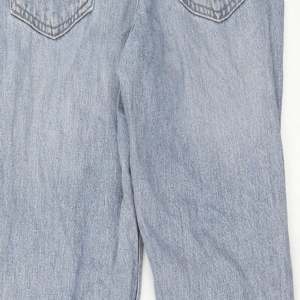 Topshop Womens Blue Cotton Skinny Jeans Size 28 L30 in Regular Zip