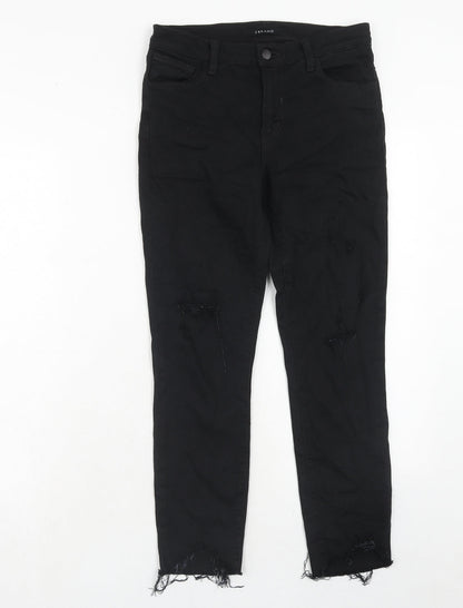 J.Brand Womens Black Cotton Skinny Jeans Size 27 in Regular Zip