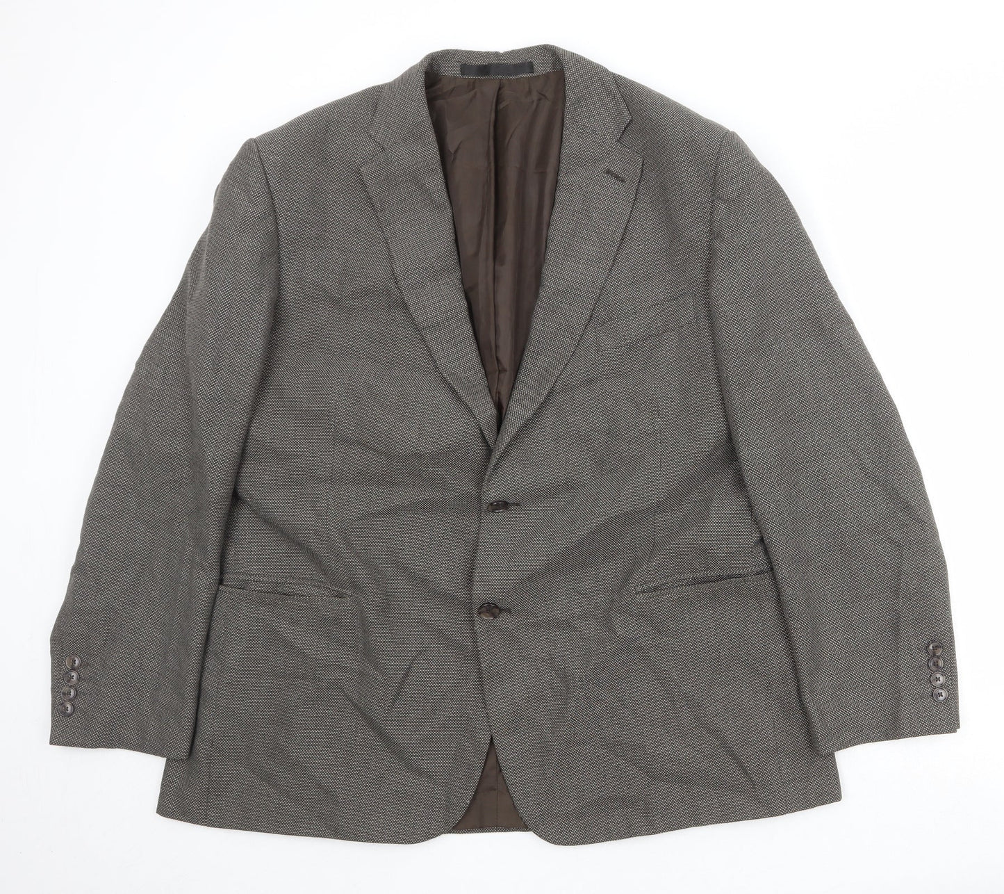 Mens UK Size 46 Marks and Spencer Regular Brown Suit Jacket