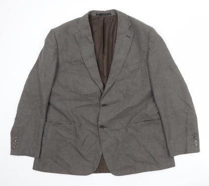 Mens UK Size 46 Marks and Spencer Regular Brown Suit Jacket