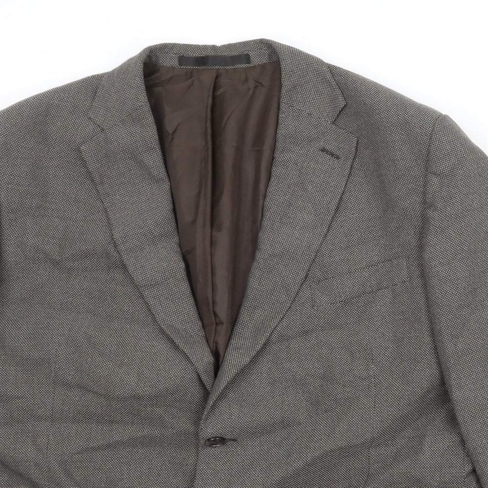 Mens UK Size 46 Marks and Spencer Regular Brown Suit Jacket