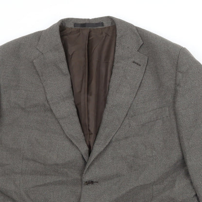 Mens UK Size 46 Marks and Spencer Regular Brown Suit Jacket