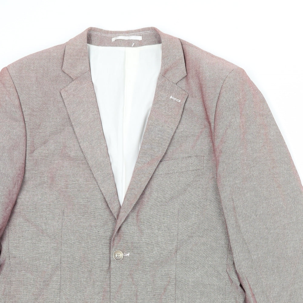 Mens UK Size 42 New Look Regular Red Suit Jacket