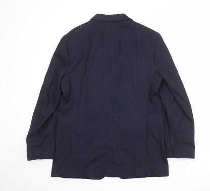 Mens UK Size 40 Zara Regular Blue Suit Jacket
