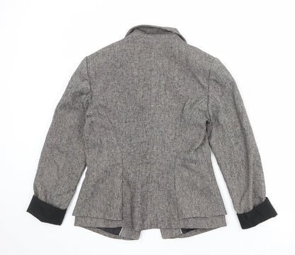 NEXT Womens Grey Polyester Jacket Blazer Size 10