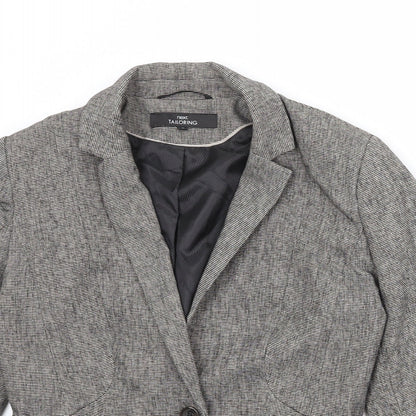 NEXT Womens Grey Polyester Jacket Blazer Size 10