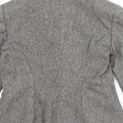 NEXT Womens Grey Polyester Jacket Blazer Size 10