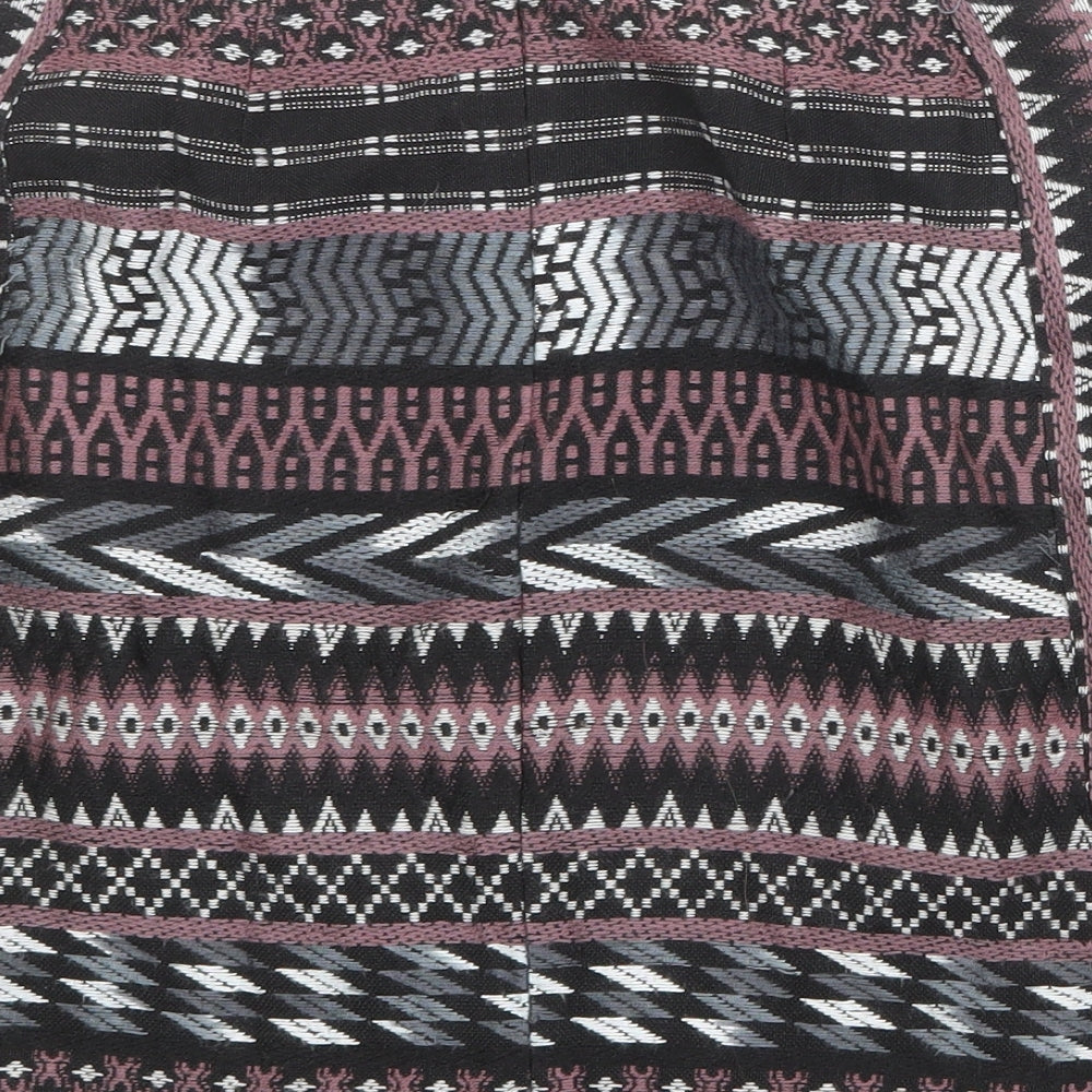 Monsoon Womens Multicoloured Geometric Polyester A-Line Skirt Size 8 Zip