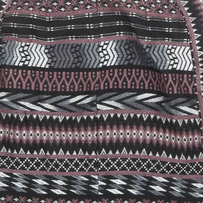 Monsoon Womens Multicoloured Geometric Polyester A-Line Skirt Size 8 Zip