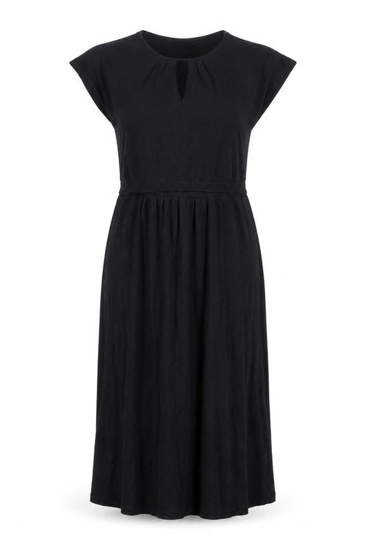 JoJo Maman Bébé Womens Black Viscose A-Line Size S Round Neck Pullover