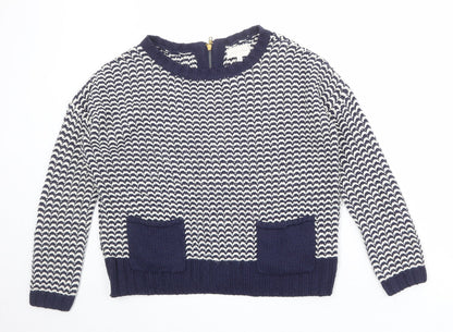 Womens UK Size 8 New Look Blue Pullover Jumper