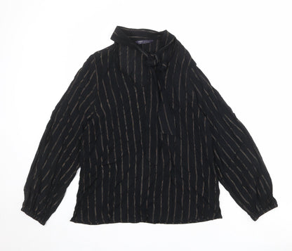Womens UK Size 10 Marks and Spencer Black Basic Blouse