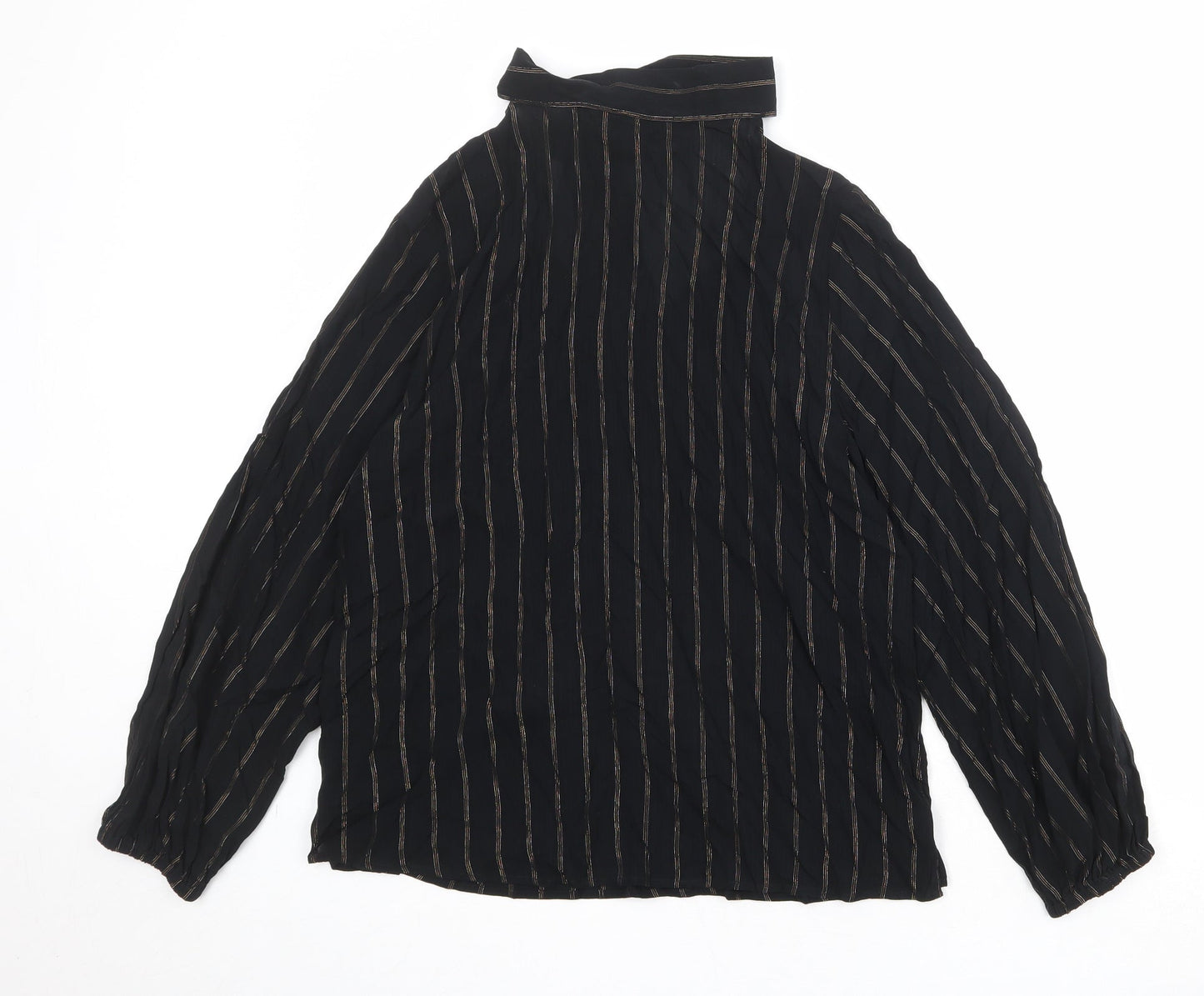 Womens UK Size 10 Marks and Spencer Black Basic Blouse